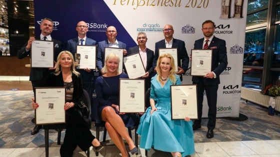 Laureaci konkursu Perły Biznesu 2020 /fot.: ABES / 