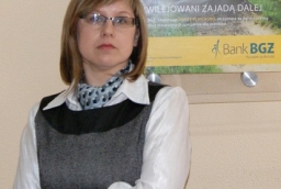Monika Maćkowiak, dyrektor oddziału Banku BGŻ w Gryfinie  