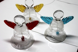 Szklane aniołki z firmy Kołwzan Glass 