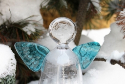 Szklane aniołki z firmy Kołwzan Glass 