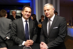 Maciej Kaczyński (BTC) i Dariusz Baranik (TVP Szczecin)  /fot.: mab / 