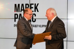 Marek Pałac (Klippan Safety Polska) i prof. Stefan Domek (ZUT)  /fot.: ABES / 