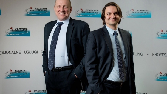 Romuald Sikora i Daniel Tarczyński, dyrektorzy Fliegel Textilservice 
