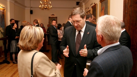Ambasador Bénédict de Cerjat na spotkaniu z przedsiębiorcami w Szczecinie /fot. mab/ 