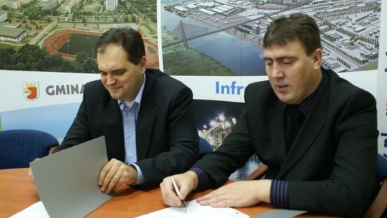 Marcin Nowak (Partner Stocznia) i Wojciech Kuźmiński, prezes Infraparku /fot. Infrapark  