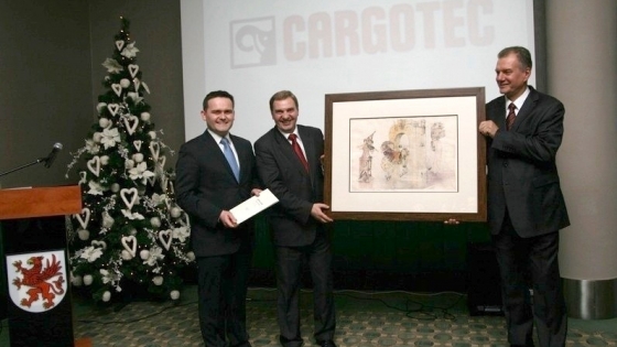 Krzysztof Wojtowicz (Deloitte), Marshall Wladyslaw Husejko und Adam Ryniak (Cargotec) 