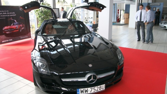 Mercedes SLS AMG at Mojsiuk Mercedes-Benz dealer /mab/ 