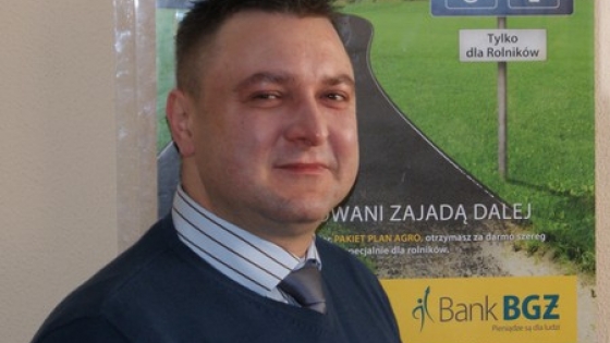 Marek Matyjasik, dyrektor oddziału operacyjnego banku BGŻ w Szczecinie 