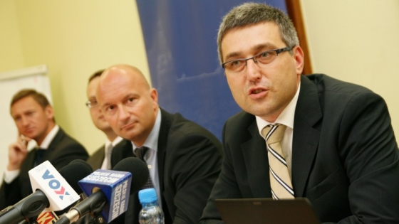 Wojciech Dąbrowski, prezes Agencji Rozwoju Przemysłu (pierwszyz prawej) /fot. mab 