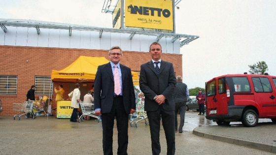 Kent Petersen (right) and Sławomir Nitek, vice-director of Netto Polska /PŁ/ 