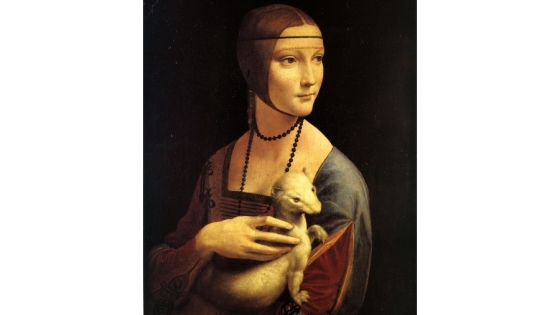 Leonardo da Vinci, Dama z Gronostajem, 1489/90, własność Fundacji Książąt Czartoryskich, M 