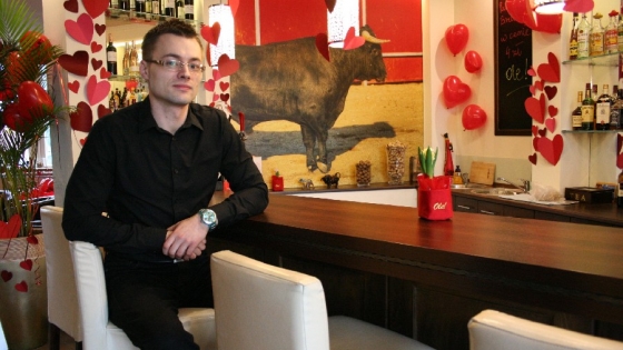 Grzegorz Urbański w swojej restauracji /fot.ŁP/ 