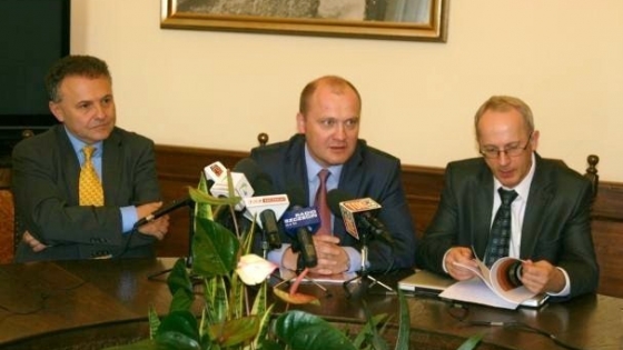 Prof.W.Orłowski, P. Krzystek i prof.Zarzecki /fot.: KZ / 