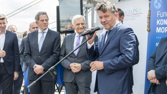 Closing day of 4h International Maritime Congress. The speech of Dariusz Więcaszek, president of the North Chamber of Commerce and the Foundation of the Maritime Congress /fot.: ak / 