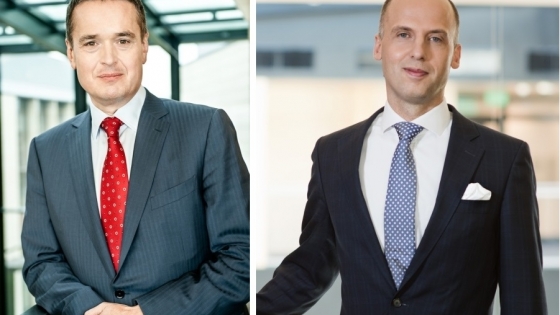 Andrzej Dopierała, president of the management board and Rafał Kozłowski, vice-president of the management board for finance /fot.: Unizeto / 
