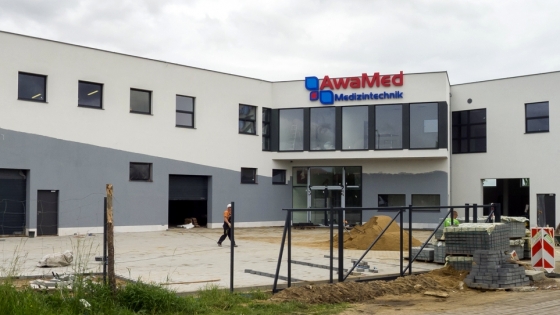 The new headquarter of AwaMed Medizintechnik at the Zeusa Street 1 /fot.: mab / 