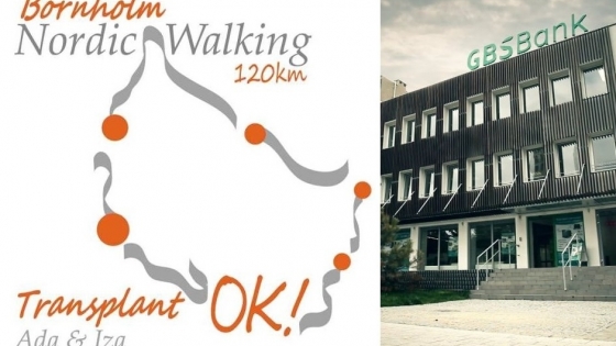 120 km marszu wokół wyspy Bornholm by promować tranplantologię - to akcja, którą wsparł BGS Bank /fot.: mat. prasowe / 