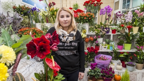 Karolina Golik, owner of flowery shop Kwiaciarnia u Kwiatkowskich /fot.: ak / 