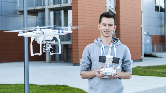 Irwin Przeperski specialized in photos and films from drones /fot.: ak / 