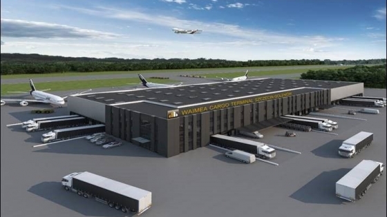 Tak ma wyglądać terminal cargo przy lotnisku w Goleniowie. WIZUALIZACJA /fot.: Mat. Waimea Holding / 