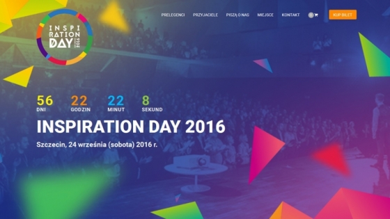 Strona główna serwisu internetowego Inspiration Day 2016 /fot.: mat. organizatora / 