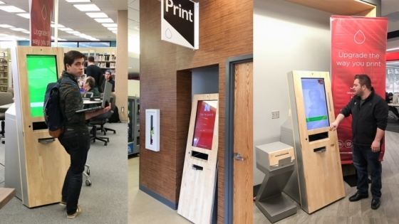 Printing kiosks at the University of Nebraska - Lincoln  /fot.: Consileon / 