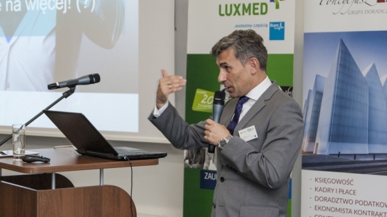 Robert Korzeniowski during the conference 