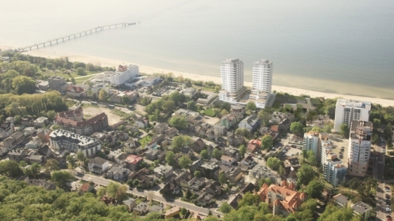 Szczeciński deweloper wybuduje dwa ekskluzywne, 17-piętrowe apartamentowce w Międzyzdrojach, przy samej plaży /fot.: Siemaszko / 