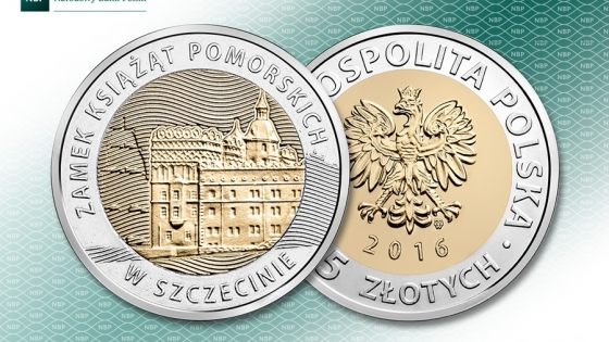 NBP 3 listopada wyemituje monetę 5 zł z wizerunkiem Zamku Książąt Pomorskich w Szczecinie /fot.: mat. prasowe / 